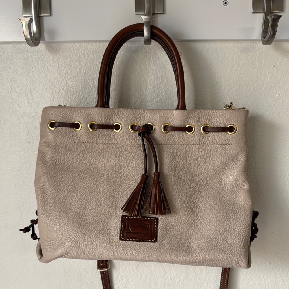 Dooney & Bourke Pebble Grain Tassle Handbag